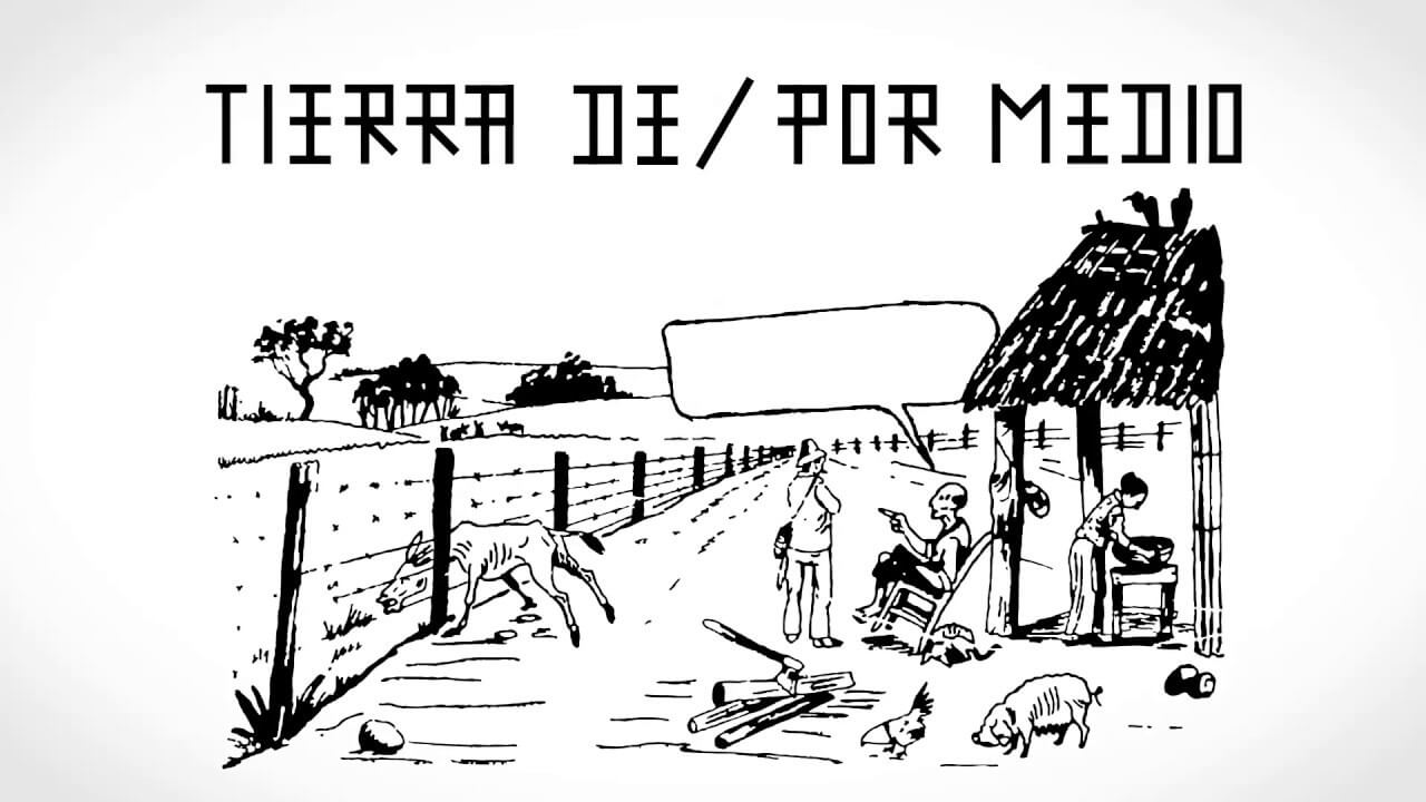 ‘Tierra de/por medio’